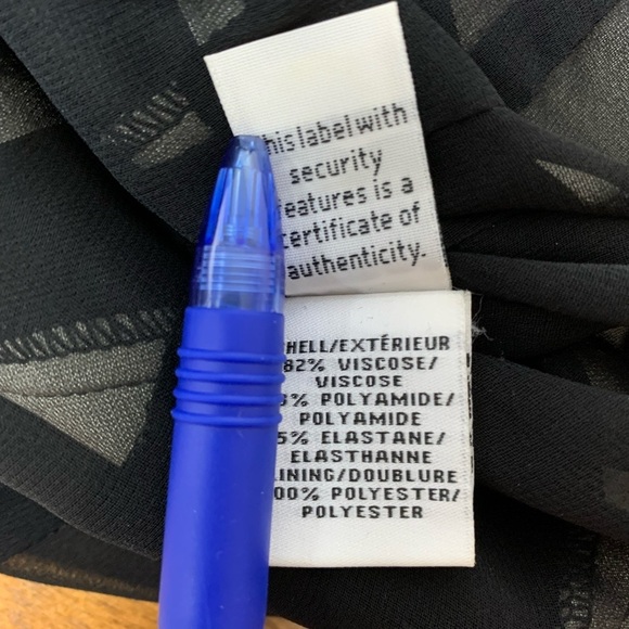 Diane Von Furstenberg Dress Kathleen Stripes Beige Black Sz 6 Short Sleeves DVF - Picture 9 of 11